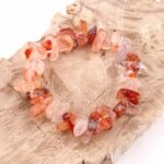 Hämatoid | Feuerquarz Edelstein Armband flexibel und dehnbar Edelsteine Heilsteine bei Wunderstein24
