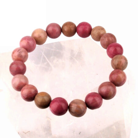 Rhodonit Ø 10 mm Kugel Edelstein Armband flexibel und dehnbar Edelsteine Heilsteine bei Wunderstein24
