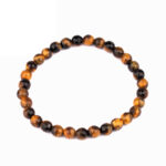 Tigerauge Ø 10 mm Kugel Edelstein Armband flexibel und dehnbar Edelsteine Heilsteine bei Wunderstein24