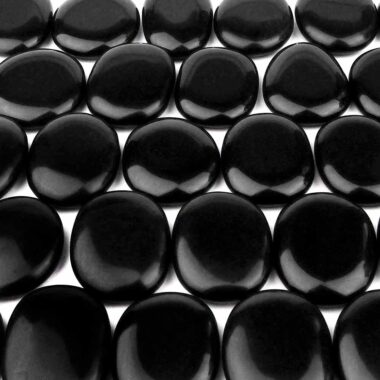 Obsidian schwarz Handschmeichler | Massagestein Ø 30 – 44 mm Edelsteine Heilsteine bei Wunderstein24