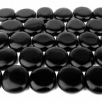 Obsidian schwarz Handschmeichler | Massagestein Ø 30 – 44 mm Edelsteine Heilsteine bei Wunderstein24
