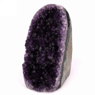 große Amethyst Stufe mit poliertem Rand und Standfläche in Top Farbe und Qualität Edelsteine Heilsteine bei Wunderstein24