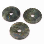 Labradorit Donut Anhänger Ø 40 mm Edelsteine Heilsteine bei Wunderstein24