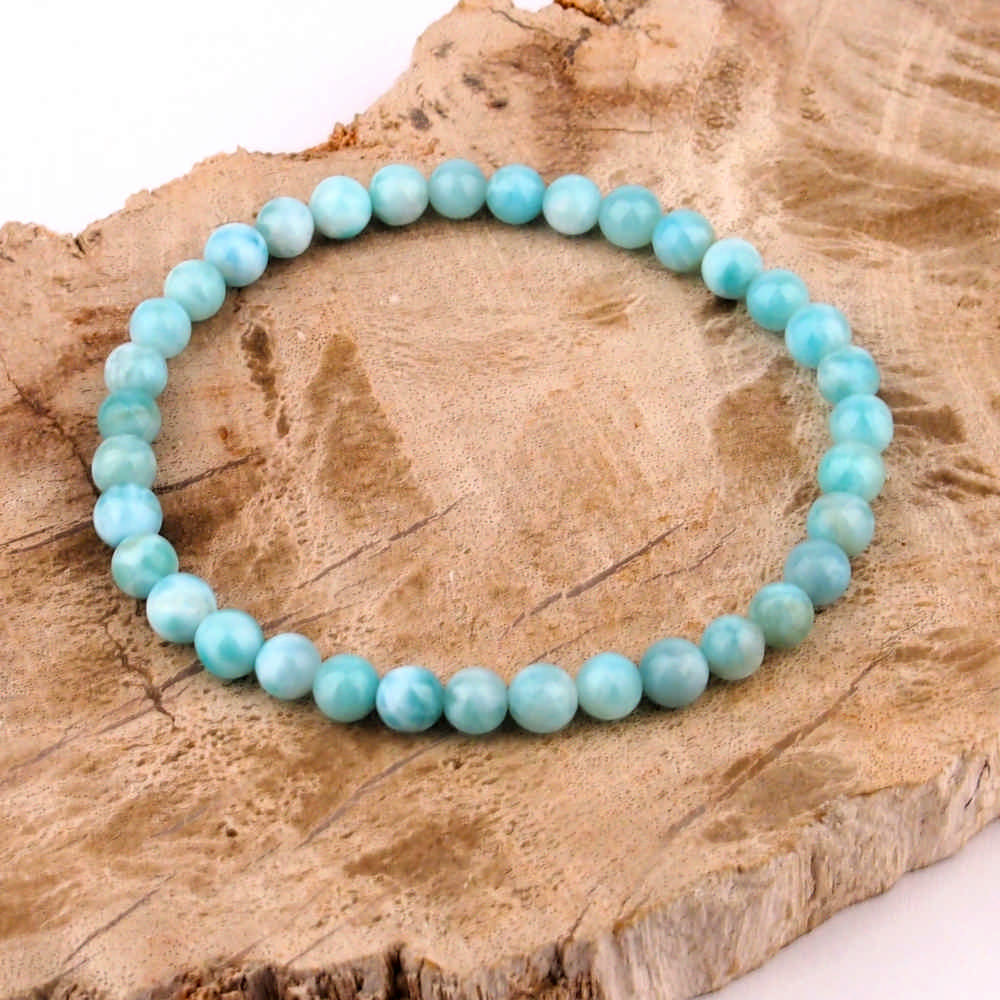 Larimar Ø 5,5 mm Kugel Edelstein Armband flexibel und dehnbar Edelsteine Heilsteine bei Wunderstein24 Larimar Ø 5,5 mm Kugel Edelstein Armband flexibel und dehnbar Edelsteine Heilsteine bei Wunderstein24