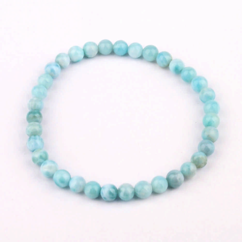 Larimar Ø 5,5 mm Kugel Edelstein Armband flexibel und dehnbar Edelsteine Heilsteine bei Wunderstein24 Larimar Ø 5,5 mm Kugel Edelstein Armband flexibel und dehnbar Edelsteine Heilsteine bei Wunderstein24