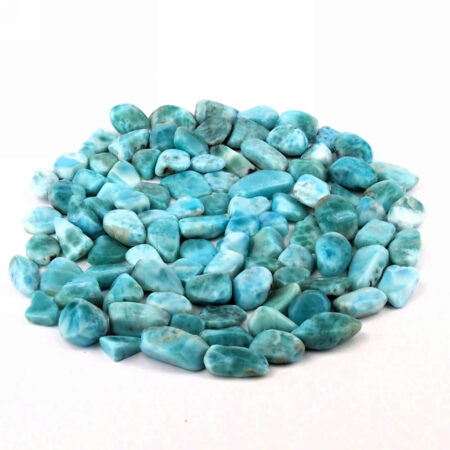 Larimar Trommelsteine Ø ca. 10 – 20 mm in sehr schöner Farbe Edelsteine Heilsteine bei Wunderstein24