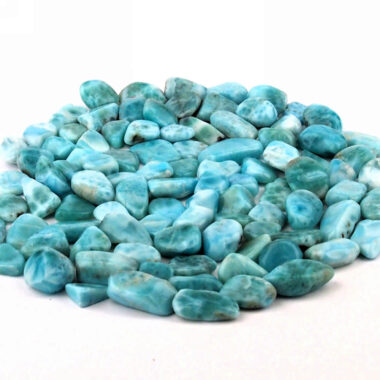 Larimar Trommelsteine Ø ca. 10 – 20 mm in sehr schöner Farbe Edelsteine Heilsteine bei Wunderstein24
