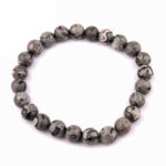 Lepidolith Ø 6 mm Kugel Edelstein Armband flexibel und dehnbar Edelsteine Heilsteine bei Wunderstein24