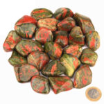 Epidot | Unakit Trommelsteine Ø ca. 30 – 45 mm Edelsteine Heilsteine bei Wunderstein24