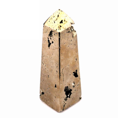Pyrit Obelisk | Spitze poliert aus Peru in bester Qualität und Farbe Edelsteine Heilsteine bei Wunderstein24