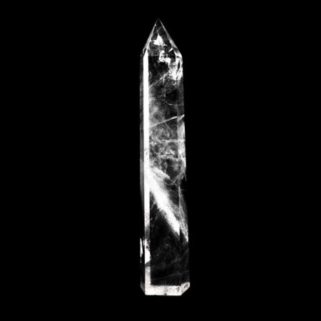 große Bergkristall Spitze XXXL Höhe 346 mm transparent und klar aus Brasilien Edelsteine Heilsteine bei Wunderstein24