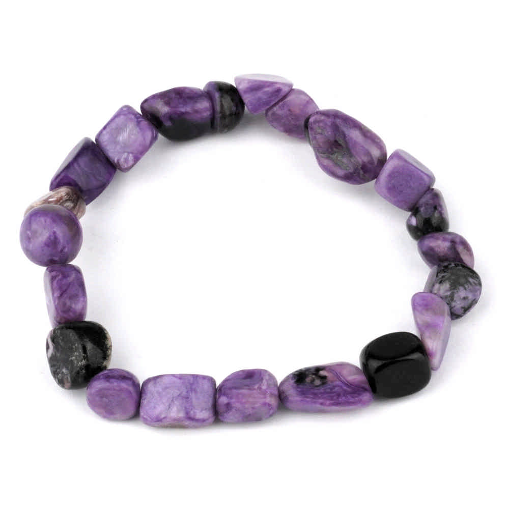 Charoit Ø 8 mm Nugget Edelstein Armband flexibel und dehnbar Edelsteine Heilsteine bei Wunderstein24 Charoit Ø 8 mm Nugget Edelstein Armband flexibel und dehnbar Edelsteine Heilsteine bei Wunderstein24