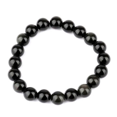 Goldobsidian Ø 10 mm Kugel Edelstein Armband flexibel und dehnbar Edelsteine Heilsteine bei Wunderstein24