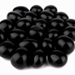 Obsidian schwarz Trommelsteine Ø ca. 25 – 33 mm Edelsteine Heilsteine bei Wunderstein24