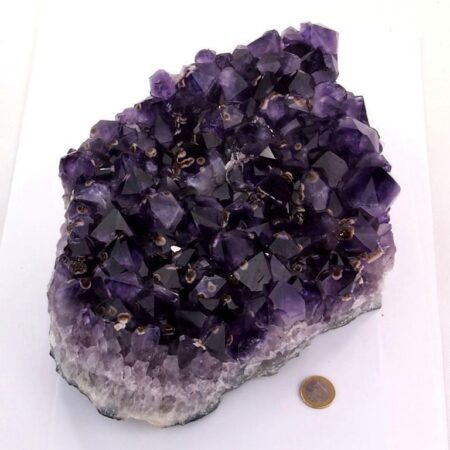 Amethyst Uruguay AAA – Qualität Stufe Geode Druse 332 mm TOP – beste Farbe Edelsteine Heilsteine bei Wunderstein24