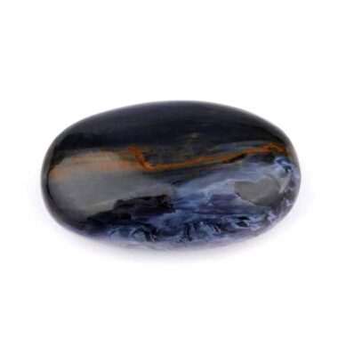 Pietersit blau Cabochon | Handschmeichler aus Namibia in einzigartiger Qualität und Farbe Edelsteine Heilsteine bei Wunderstein24