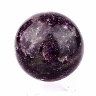 große Lepidolith Kugel Ø 76 mm aus Madagaskar in sehr guter Qualität und Farbe Edelsteine Heilsteine bei Wunderstein24