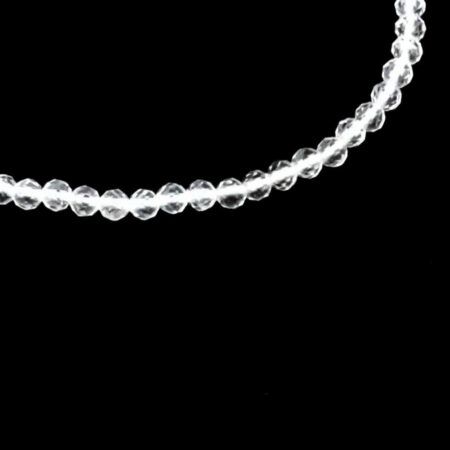 Bergkristall facettiert Ø 3 mm Edelstein Armband flexibel und dehnbar Edelsteine Heilsteine bei Wunderstein24