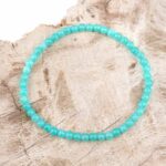 Nephrit Jade facettiert Ø 4 mm Kugel Edelstein Armband flexibel und dehnbar Edelsteine Heilsteine bei Wunderstein24