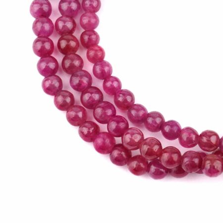 Rubin Ø 4,5 mm Kugel Armband flexibel und dehnbar in traumhafter Qualität und Farbe Edelsteine Heilsteine bei Wunderstein24