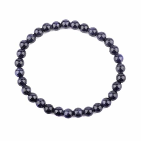 Saphir Ø 6 mm Kugel Edelstein Armband flexibel und dehnbar Edelsteine Heilsteine bei Wunderstein24