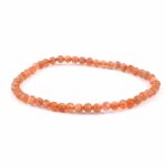Sonnenstein facettiert Ø 4 mm Kugel Edelstein Armband flexibel und dehnbar Edelsteine Heilsteine bei Wunderstein24