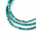 Türkis echt facettiert Ø 3 mm Kugel Edelstein Armband flexibel und dehnbar Edelsteine Heilsteine bei Wunderstein24