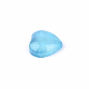 Aquamarin | Beryl Herz Ø 23 mm in einzigartiger und bester Qualität und Farbe Edelsteine Heilsteine bei Wunderstein24