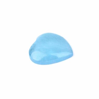 Aquamarin | Beryl Herz Ø 29 mm in einzigartiger und bester Qualität und Farbe Edelsteine Heilsteine bei Wunderstein24