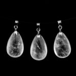 Lapislazuli Tropfen | Cabochon Anhänger mit Silber rhodinierter Öse Edelsteine Heilsteine bei Wunderstein24