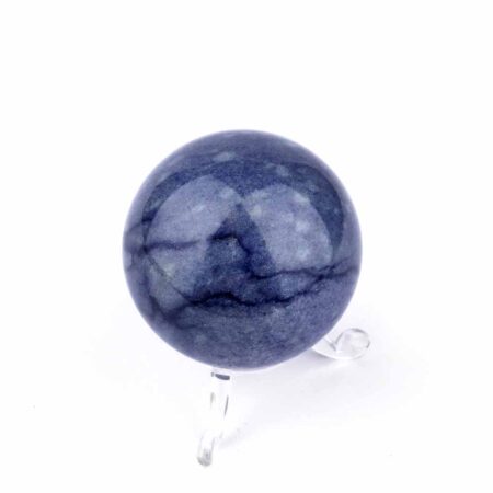 Aventurin blau | Blauquarz Kugel Ø ca. 54 mm aus Brasilien Edelsteine Heilsteine bei Wunderstein24