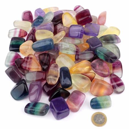 Candy Fluorit Trommelsteine bunt Ø 30 – 45 mm in bester Qualität Edelsteine Heilsteine bei Wunderstein24