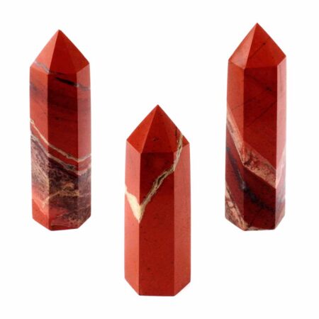 Jaspis Kristall | Spitze rot Höhe 60 – 100 mm aus Brasilien Edelsteine Heilsteine bei Wunderstein24