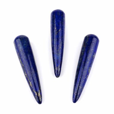 Lapislazuli – Massagestab rund Länge 90 – 95 mm Griffel für Reflexzonen Massage Edelsteine Heilsteine bei Wunderstein24