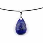 Lapislazuli Tropfen | Cabochon Anhänger mit Silber rhodinierter Öse Edelsteine Heilsteine bei Wunderstein24 Lapislazuli Tropfen | Cabochon Anhänger mit Silber rhodinierter Öse Edelsteine Heilsteine bei Wunderstein24