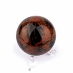 Mahagoni Obsidian Kugel Ø ca. 57 mm aus Brasilien Edelsteine Heilsteine bei Wunderstein24