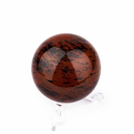 Mahagoni Obsidian Kugel Ø ca. 54 mm aus Brasilien Edelsteine Heilsteine bei Wunderstein24