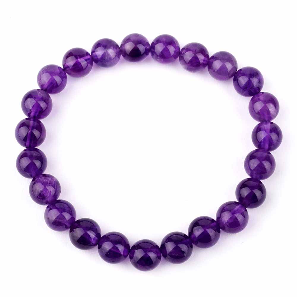 Amethyst Ø 8 mm Kugel | Perlen Armband Uruguay flexibel und dehnbar Edelsteine Heilsteine bei Wunderstein24 Amethyst Ø 8 mm Kugel | Perlen Armband Uruguay flexibel und dehnbar Edelsteine Heilsteine bei Wunderstein24