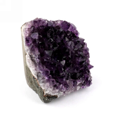 große Amethyst Stufe mit Standfläche aus Uruguay in bester Farbe Edelsteine Heilsteine bei Wunderstein24