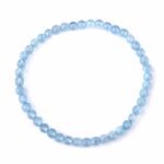 Aquamarin Ø 4,5 mm Kugel | Perlen Edelstein Armband flexibel und dehnbar Edelsteine Heilsteine bei Wunderstein24