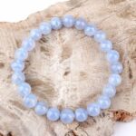 Chalcedon Ø 8 mm Kugel | Perlen Armband flexibel und dehnbar Edelsteine Heilsteine bei Wunderstein24