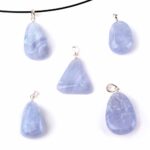 Kunzit Anhänger mit 925 Sterling-Silber Stiftöse in Top-Qualität Edelsteine Heilsteine bei Wunderstein24