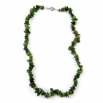 Nephrit | Jade Kette Länge ca. 45 cm mit Karabiner-Verschluss Edelsteine Heilsteine bei Wunderstein24