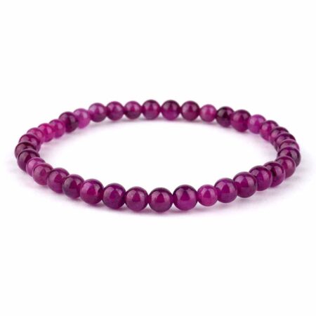 Rubin Ø 5 mm Kugel Armband flexibel und dehnbar in bester Qualität und Farbe Edelsteine Heilsteine bei Wunderstein24