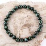 Serafinit Ø 7 mm Kugel | Perlen Armband flexibel und dehnbar in bester Qualität Edelsteine Heilsteine bei Wunderstein24