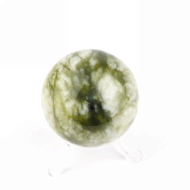 Jade | Serpentin Kugel Ø ca. 54 mm in bester Qualität und Farbe Edelsteine Heilsteine bei Wunderstein24