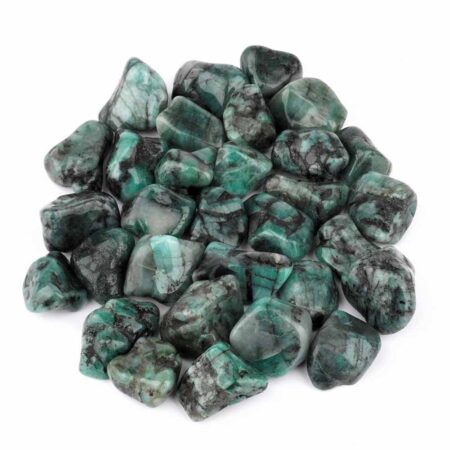 Smaragd Trommelsteine Ø ca. 25 – 35 mm in sehr schöner Farbe Edelsteine Heilsteine bei Wunderstein24
