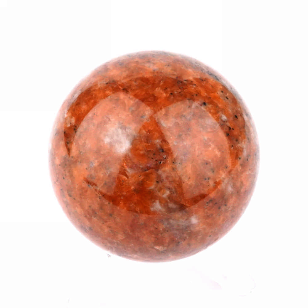 Sonnenstein Kugel Ø 54 mm aus Indien in sehr guter Qualität und bester Farbe Edelsteine Heilsteine bei Wunderstein24