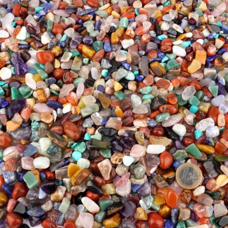 Bunter Trommelstein Mix Naturform Mischung aus aller Welt Ø ca. 10 – 20 mm Edelsteine Heilsteine bei Wunderstein24