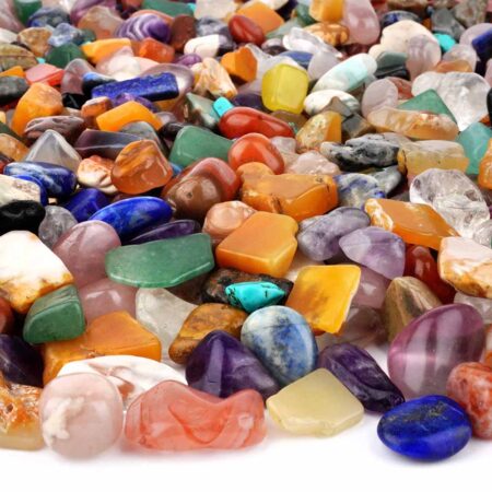 Bunter Trommelstein Mix Naturform Mischung aus aller Welt Ø ca. 15 – 25 mm Edelsteine Heilsteine bei Wunderstein24